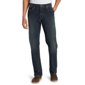 Джинсы Eddie Bauer Men Authentic Jeans Relaxed Fit LONG DK HERITAGE
