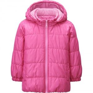 Куртка Uniqlo toddler warm lite jacket PINK