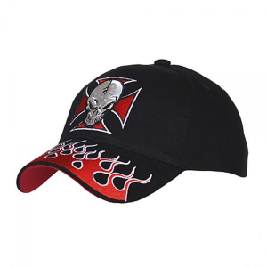 Кепка Baseball Cap Cross with Skull Black