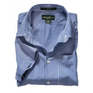 Рубашка Eddie Bauer Mens Classic Short-Sleeve Shirt Dk BLUE