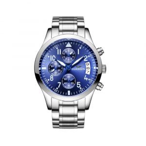 Часы Guanqin Silver-Blue-Silver GS19064 CS