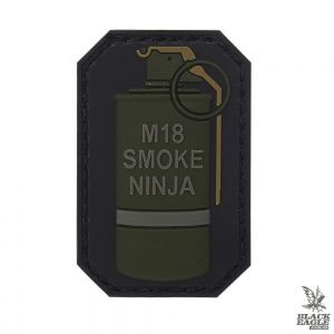 Патч 3D PVC M-18 smoke ninja v2 Black
