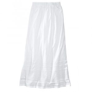 Юбка Eddie Bauer Womens Cotton Skirt Loch Embroidery WHITE