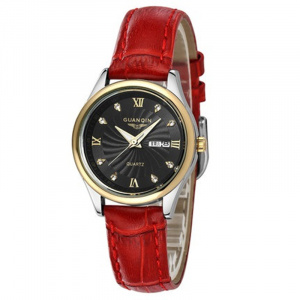 Часы Guanqin Gold-Black-Red GQ80007-AV CL