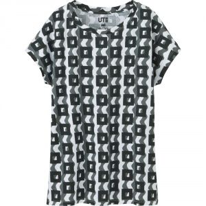 Футболка Uniqlo Women Sou.Sou Graphic BLACK