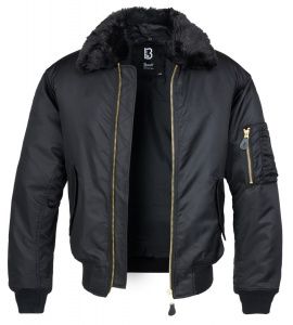 Куртка Brandit MA2 Fur Collar Black