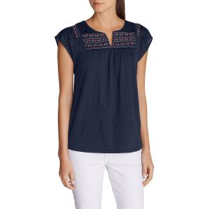 Туника Eddie Bauer Womens Laurel Canyon Embroidered Top ATLANTIC