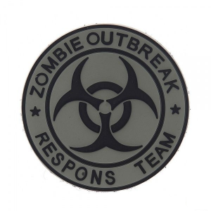 Патч 3D PVC Zombie outbreak response Team Gray
