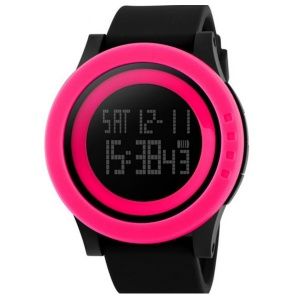 Часы Skmei DG1142 BK- Hot Pink BOX