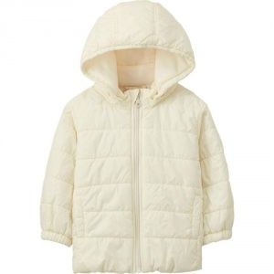 Куртка Uniqlo toddler body warm lite full-zip Beige