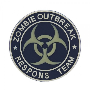 Патч 3D PVC Zombie outbreak response Team Blue