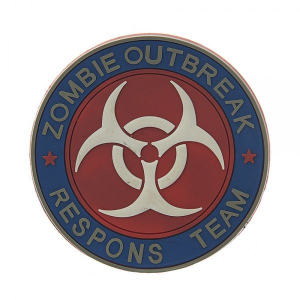 Патч 3D PVC Zombie outbreak response Team Red
