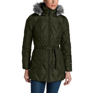 Куртка Eddie Bauer Womens Slope Side Down Parka DK LODEN