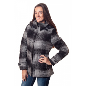 Пальто женское Geox W5415A MEL GREY/BLACK