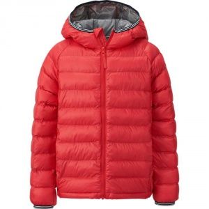 Куртка Uniqlo Boys light warm padded parka RED