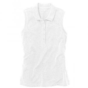 Футболка-поло Eddie Bauer Womens Polo Shirt Sleeveless WHITE