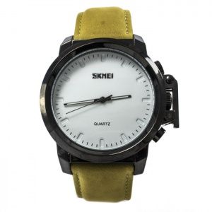 Часы Skmei 1208 Yellow Leather BOX