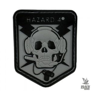 Патч PVC Skull with Tags Hazard Gray