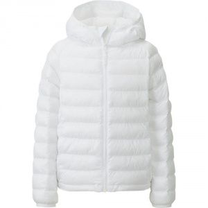 Куртка Uniqlo girls light warm padded parka White