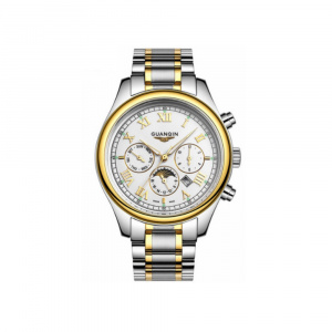 Часы Guanqin Gold-White-SilverGold GQ12001 CS