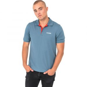 Футболка поло Hi-Tec Site BLUE MIRAGE/FLAME SCARLET/WHITE