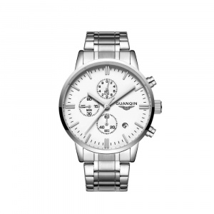 Часы Guanqin Silver-White-Silver GQ12006-A CS
