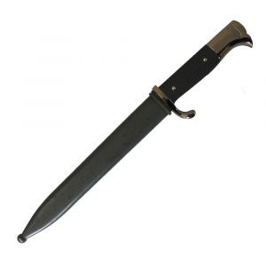 Нож MIL-TEC WH AUSGEHSEITENGEWEHR VERNICKELT Black