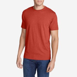 Футболка Eddie Bauer Men Legend Wash Slim Fit HTR PUMPKIN