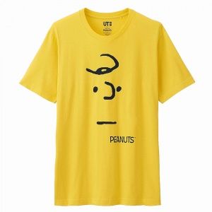 Футболка Uniqlo Men Peanuts Graphic 1 YELLOW