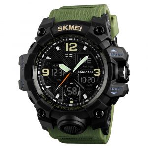 Часы Skmei 1155BBOXAG Army Green BOX