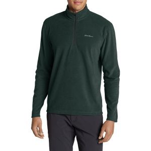Кофта Eddie Bauer Mens Quest Fleece 1/4-Zip Pullover EVERGREEN