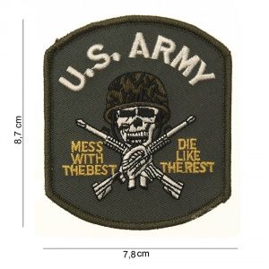 Патч TEX US Army (Skull) w/Velcro