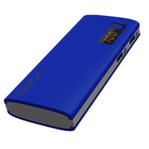 Внешнее зарядное устройство Power Bank DOCA D566II с LED дисплеем (13000mAh), синий
