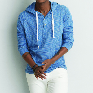 Кофта AEO Long-Sleeve Hooded BLUE