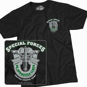 Футболка 7.62 Army Special Forces Green Beret Black