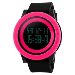 Часы Skmei DG1193 BK- Hot Pink BOX