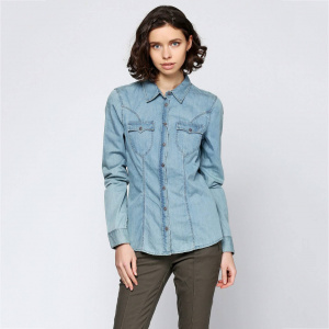 Рубашка женская Geox W3290A LIGHT BLUE