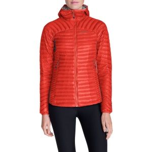 Куртка Eddie Bauer Womens MicroTherm StormDown Hooded Jacket POPPY