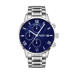 Часы Guanqin Silver-Blue-Silver GS19094 CS