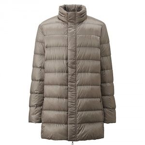 Куртка Uniqlo men ultra light down half coat Biege