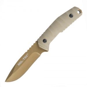 Нож Mil-Tec 440/G10 с ножнами Coyote