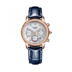 Часы Guanqin Gold-White-Blue GQ15001 CL