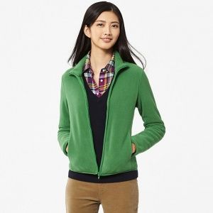 Кофта Uniqlo Women Fleece Full-Zip Green