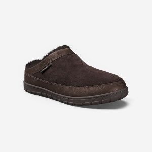 Тапочки Eddie Bauer Mens Shearling Scuff DK BROWN