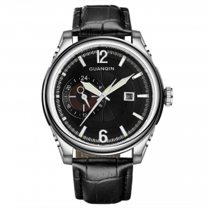 Часы Guanqin Silver-Black-Black GS19027 CL