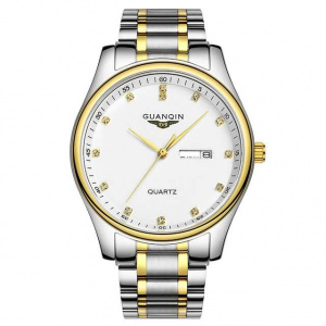 Часы Guanqin Gold-White-SilverGold GQ80009-1A CS