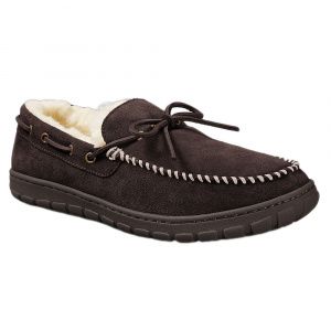 Мокасины Eddie Bauer Men Shearling-Lined DK BROWN