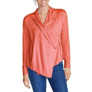Кардиган Eddie Bauer Womens 7 Days 7 Ways Cardigan HTR RED