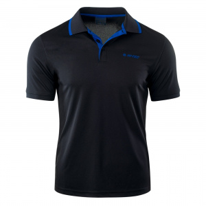 Футболка поло Hi-Tec Site BLACK/MONACO BLUE