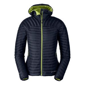 Куртка Eddie Bauer Womens MicroTherm StormDown Hooded Jacket NAVY